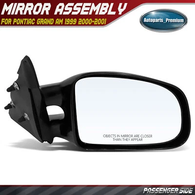 Espejo retrovisor manual pasajero derecho no plegable para Pontiac Grand Am 1999 2000-2001 SE Foto 1 de 4