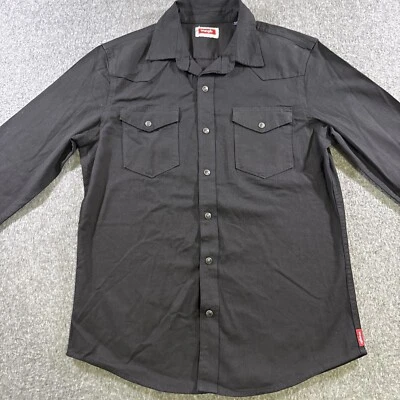 Wrangler Men's Western Dress Shirt Long Sleeve 2-Pocket, Pearl Snaps - Image 1 of 4