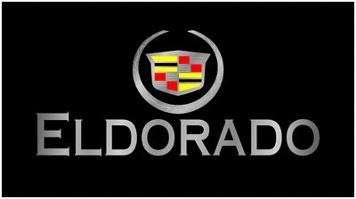 Cadillac Eldorado Lazer-Tag Acrylic License Plate (Black) - Image 1 of 2