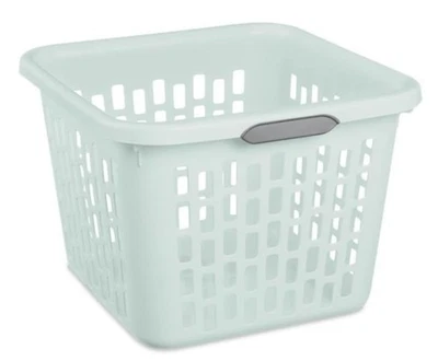 Sterilite 1.5 Bushel Square Laundry Basket Mindful Mint Comfort Grip Handles - Image 1 of 4
