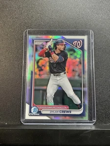 2024 Bowman Draft Dylan Crews #BDC-125 Chrome Refractor Washington Nationals - Picture 1 of 2