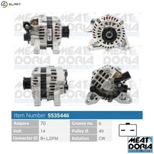 ALTERNATOR 5535446 FOR PEUGEOT 1007 207/207+ 206/SW/Hatchback/CC 307/Break 1.4L - Picture 1 of 9