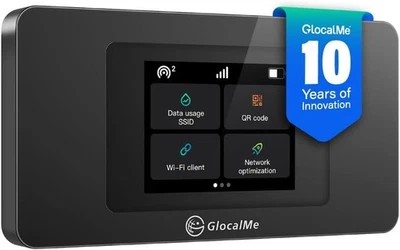 GlocalMe Duo Turbo Portable WiFi Hotspot, No SIM Card Needed, No contract and ro - Image 1 of 4