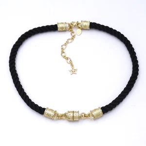 Kirks Folly Mystic Cord Magnetic Interchangeable Necklace (Gold/Black) - Picture 1 of 3