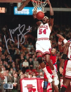 HORACE GRANT signed (CHICAGO BULLS) basketball 8X10 photo BECKETT BAS 2W819370 - Picture 1 of 1