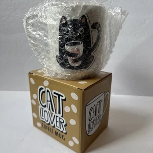 Katzenliebhaber Kaffeebecher Teetasse Katze Dame Box schwarze Katze Kätzchen Kätzchen - Bild 1 von 6