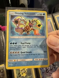 2017 Pokémon Shining Legends Shining Volcanion #27/73 Shiny Holo Rare NM-MT E12 - Picture 1 of 2