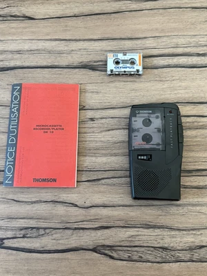 Dictaphone micro cassette Thomson DK 10 , fonctionnel . - Photo 1/4