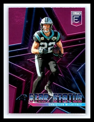 💥2020 Panini Donruss Elite - Star Status Christian McCaffrey #10 Pink - Image 1 of 2
