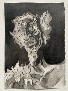 Painting, Original Art, Painting , drawing Ink & Watercolour,Charcoal On Paper - Picture 1 of 1