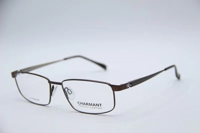 NOVO CHARMANT TITANIUM PERFECTION CH29501 MARROM AUTÊNTICO ÓCULOS 55-16 - Imagem 1 de 4