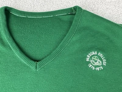 Parsons College Wildcats ~ Suéter Fairfield Iowa Defunct G ~ 1875-1973 Antigo Anos 80 - Imagem 1 de 4