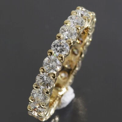QUEEN Diamond 2.14ct Eternity Ring US4.25 K18YG Warranty Newly Polished 5994A - Image 1 of 4