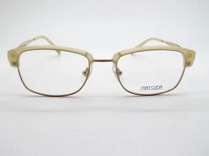 with tags MATSUDA M3022-P BG Brushed Gold 52mm Authentic Titanium Eyeglasses - Picture 1 of 6