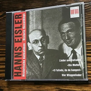 Hanns Eisler: Historische Aufnahmen (Lieder & Balladen) - Ernst Busch; Adolf Frit.. - Bild 1 von 2
