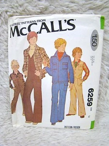 McCall's #6259 Uncut Sew Pattern (Sz 14), Boys'/Teen Boys' Shirt, Jacket, Vest - Picture 1 of 3