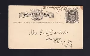 NUEVA YORK: Bede, NY 1880 Manuscrito DPO S/R 8 - Imagen 1 de 2