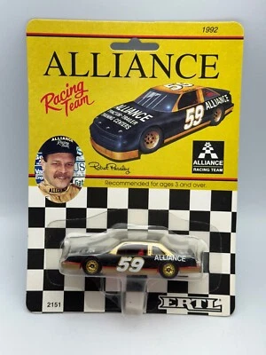 ERTL 1992 NASCAR #59 Robert Pressley Alliance Oldsmobile, 1:64, NIB - Image 1 of 4