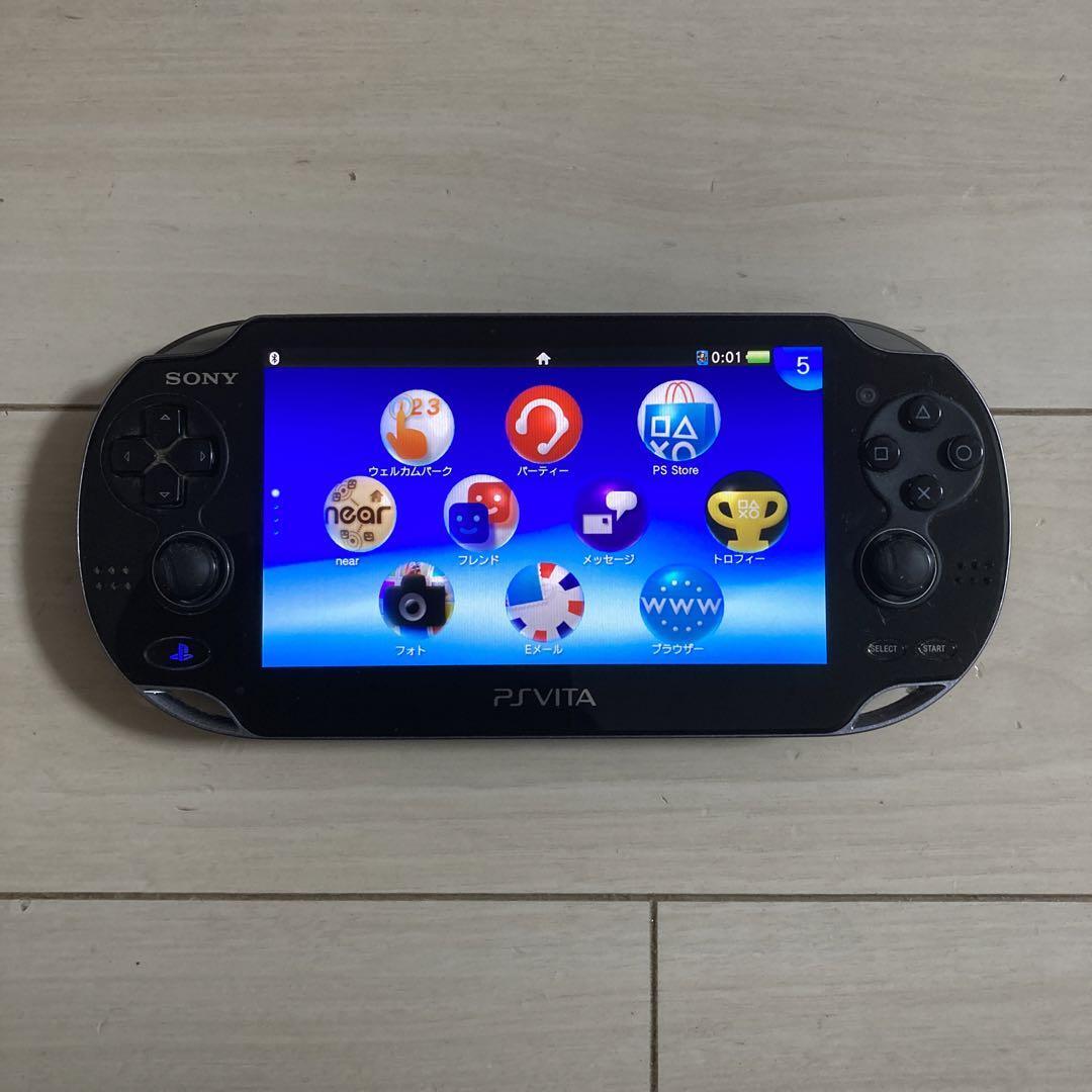 1円 PSVITA 本体 ブラック PCH-1000 SONY Playstation Vita 初期化 