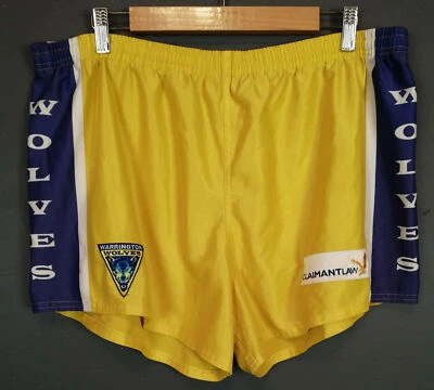 ISC MEN'S RUGBY LEAGUE WARRINGTON WOLVES SHARKS SHORTS PANTALONES SIZE 4XL XXXXL - Image 1 of 4
