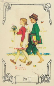 Tarjetas de juego vintage NORMAN ROCKWELL Four Seasons de TRUMP H16 - Imagen 1 de 3