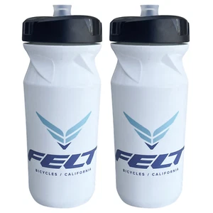 2x Felt Bicycles Water Bottles Zefal Sense M65 Bike Bidons for Road/Gravel/Tri - Picture 1 of 1