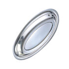 28Cm Non-Magnetic Stainless Steel Oval Steamer Plate - Silver