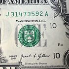 New 2021 Series J District A Run Dc Print J31473592A One Dollar Bill Bank Note