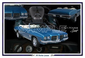 Impresión de póster convertible Pontiac Lemans 1971 71 - Imagen 1 de 1