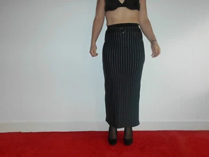 ROCK SEHR KLEINER SCHLITZ  SCHMALE LINIE  SEHR SEXY   BUSINESS NADELSTREIFEN     - Bild 1 von 4