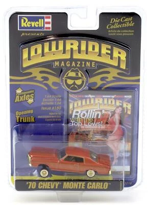 1:64 Revell Lowrider 1970 Chevrolet Monte Carlo Arancione #180 Rollin Con ' Top - Immagine 1 di 2