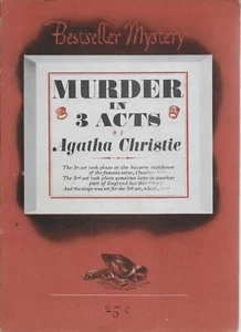 MURDER IN THREE ACTS (Hercule Poirot #11) by Agatha Christie - - Picture 1 of 2