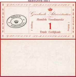 GREENLAND 1 SKILLING nd 1941 P M8 UNC Trade Certificate Free shipping from 100$ - Picture 1 of 3
