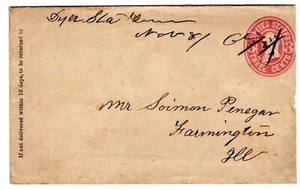 Dyer's Station TN (Gibson County 1860-1882) to Farmington IL 1867 - Picture 1 of 2