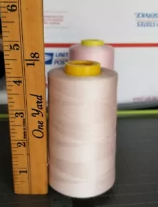 One Big Spool BLUSH Serger Overlocker Sewing Machine Thread 6000 Yards T27 Cone - Picture 1 of 2