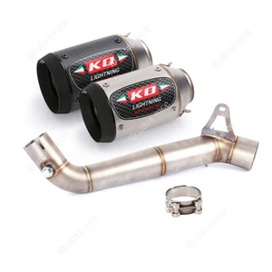 For Honda CBR1000RR 2008-2016 Exhaust Pipe Motorcycle 61mm Muffler Escape Carbon - Picture 1 of 11