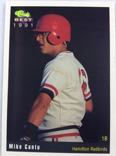 1991 Hamilton Redbirds-Classic BEST Minor League Baseball Card-Mike Cantu