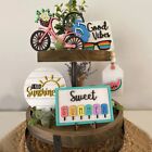 Summer Time Tier Tray Decor Hello Sunshine Good Vibes Art Party Decoration