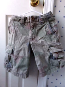 Vtg Boys Size 6 GAP Camouflage Shorts SLIM Classic CAMO Hunting ADJUSTABLE WAIST - Picture 1 of 13