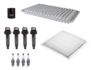 Denso 4 Ignition Coils 4 U-Groove Spark Plugs Tune Up Kit For Toyota 2.4L L4 - Picture 1 of 1