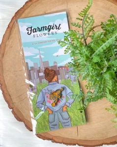 NEW Farmgirl Flowers Tiger Enamel Pin Floral Farmhouse Cowgirl Tattoo - Picture 1 of 2