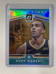 2017-18 OPTIC COURT KINGS 12 RUDY GOBERT AQUA PRIZM /25 SSP UTAH JAZZ WOLVES - Picture 1 of 2