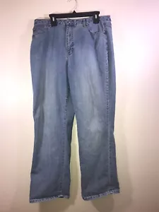 Jeans donna blu denim lavaggio chiaro con polsini elasticizzati L.A. Blues taglie forti 16 - Foto 1 di 7