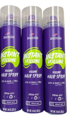 Spray para el cabello australiano VOLUMEN INSTANTÁNEO 10 oz (paquete de 3) verde Foto 1 de 2