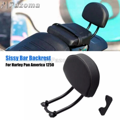 Almohadilla de vinilo Sissy Bar con respaldo negro para Harley Sportster S RH1250S 2021-2022 Foto 1 de 4