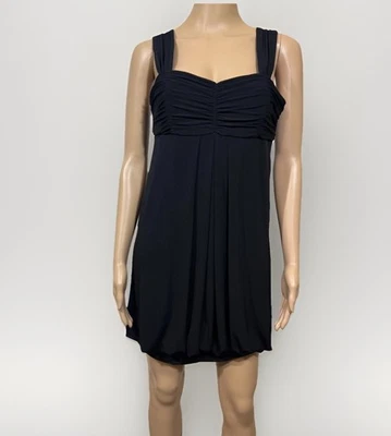 Democracy Y2K Babydoll Mini Dress Size 6 Black Sleeveless Whismigoth - Image 1 of 4