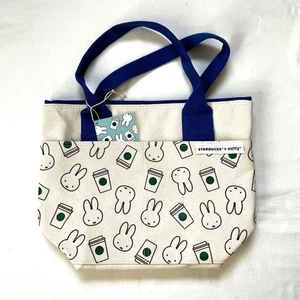 Starbucks x Miffy Collaboration Tote Bag 19.5x25x14cm New Shipped From Japan - Picture 1 of 4