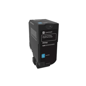Lexmark 74C1HC0 Rückgabe-Tonerkassette Cyan mit hoher Kapazität - Bild 1 von 3