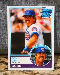 1983 RON CEY - COMEDY CUSTOM CUBS - ACEO - "ANGRY 80'S" Artist's Auto on Back - Picture 1 of 2