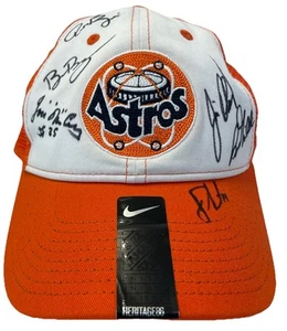Houston Astros VTG Jose Cheo Cruz #25, + 5 Players Signed Cap/Hat PSA LOA, NWT - Picture 1 of 24